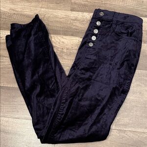 7 for All Mankind SZ 26 Skinny blue velvet pants